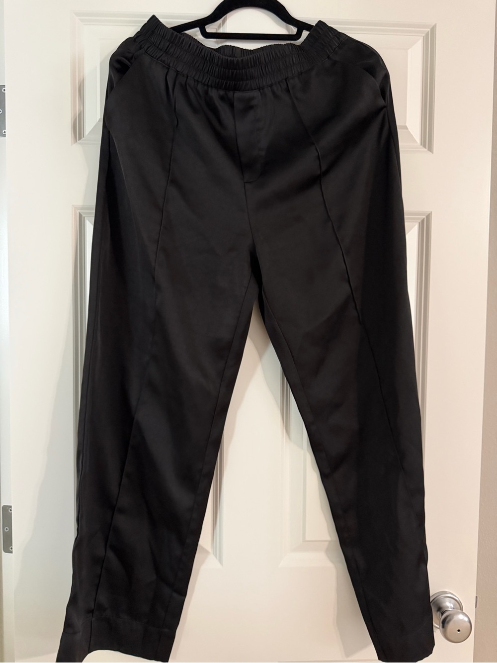 DISSH Black Elastic-Waist Dress Pants
